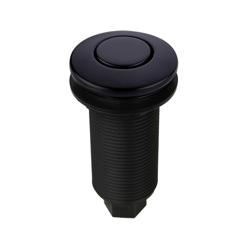 Matte Black Garbage Disposal Air Switch with Air Hose