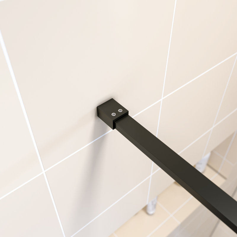 Walk in Shower Enclosure with 8mm Half Frosted Easy Clean Safety Glass, 890 mm