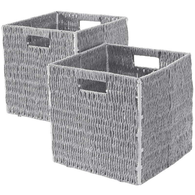 Bac à papier, Blanc / gris, 2