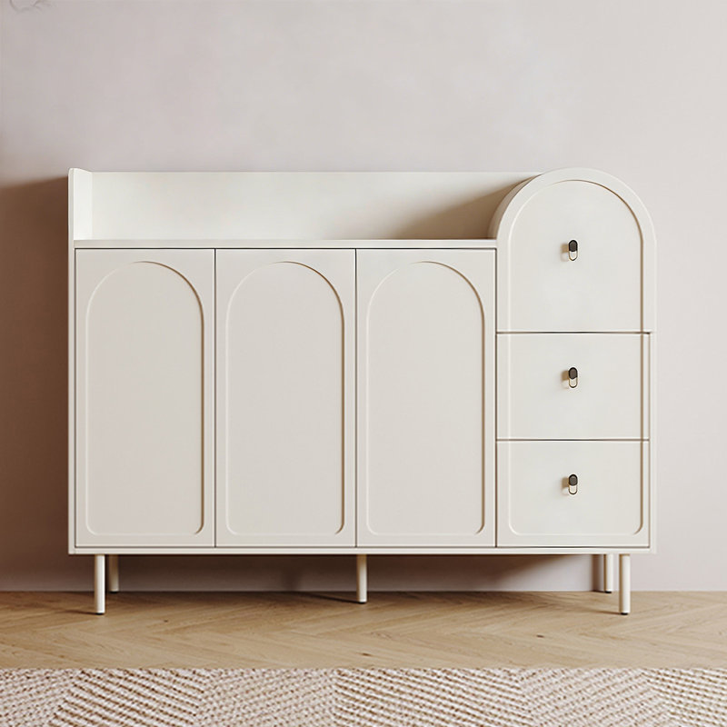 Buffet en bois manufacturé Modern White, 55.12