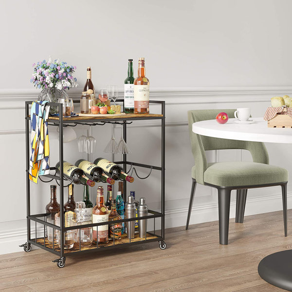 Williston Forge Scoria Bar Cart | Wayfair.co.uk