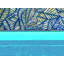 Motifs de feuilles bleues - reproduction encadrée pour la décoration intérieure