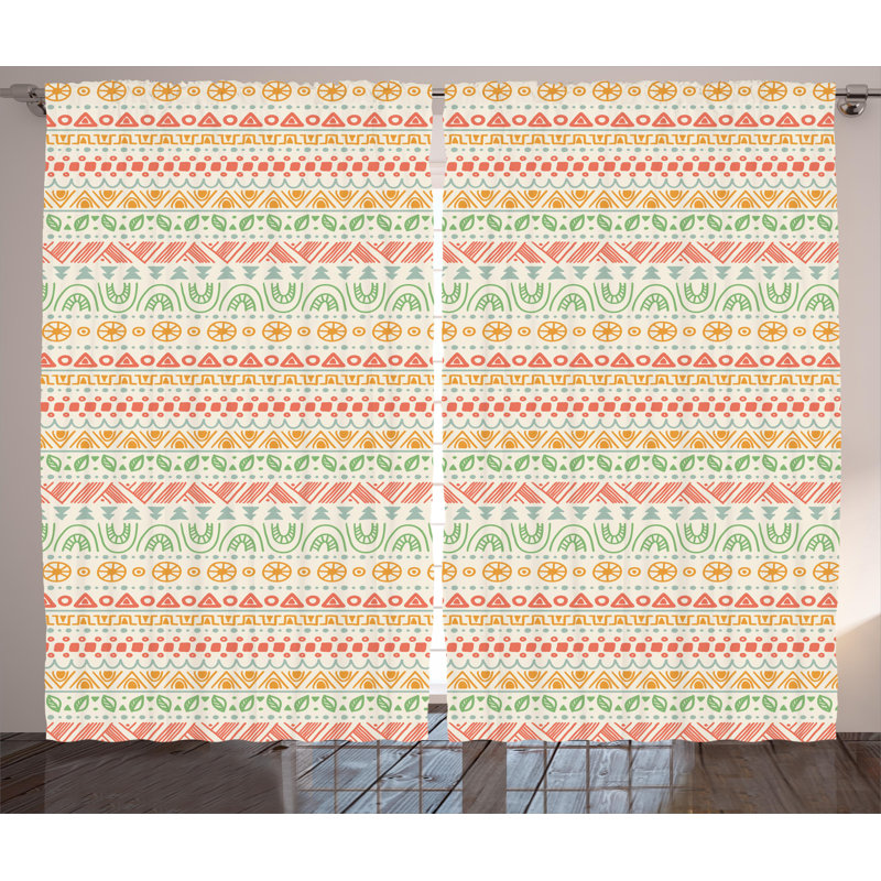 Devereaux Semi Sheer Curtain Pair, 54" W x 108" L