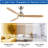 52 In.Intergrated LED Ceiling Fan Lighting with Remote Control