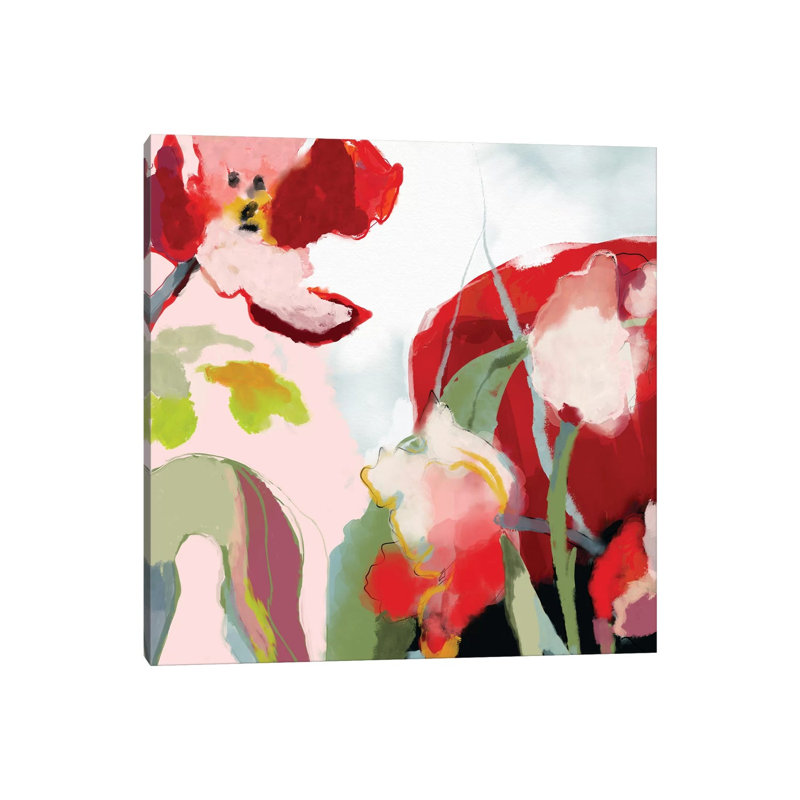 Abstract Bloom Square by Ana Rut Bré - Gallery-Wrapped Canvas Giclée on Canvas, Canvas, 30.48 cm H x 30.48 cm W