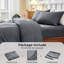 Luxurious 4-Piece Microfiber Duvet Complete Cover Set-111002104-111002108