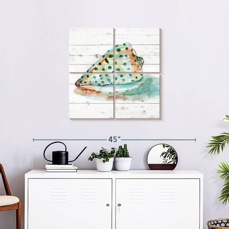 Aletra Tye Dyed Shell V, 26" H x 26" W