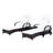 Stutler 200cm Long Reclining Chaise Lounge Set with Cushions and Table-30590020
