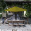 Parasol de patio 11 'en bronze avec inclinaison automatique et relevage à manivelle en oléfine Kiwi-1974772194-1974771719
