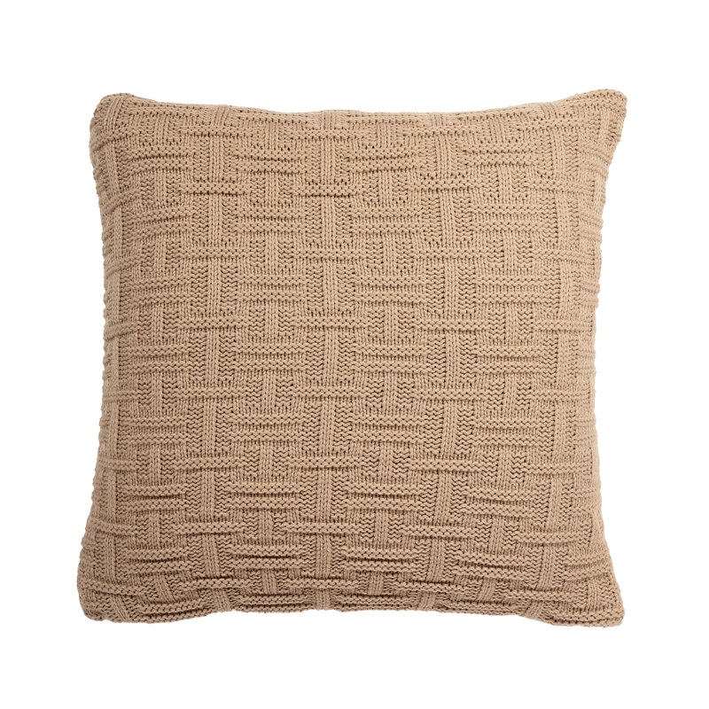  Housse de coussin géométrique, Beige