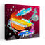 «Retro Disco Space Girls», art mural rétro coloré classique-541195586