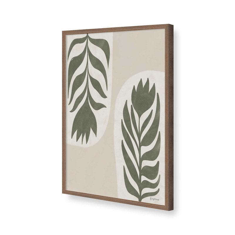 «Floral Simplicity II» par Becky Thorns, reproduction d'art, Brun, H 48 po x l 32 po