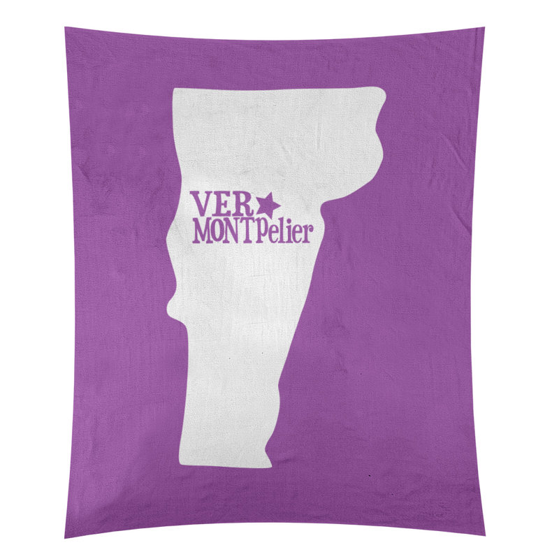 Tapisserie murale Montpelier Vermont, Violet, H 27,5 po x l 37,5 po
