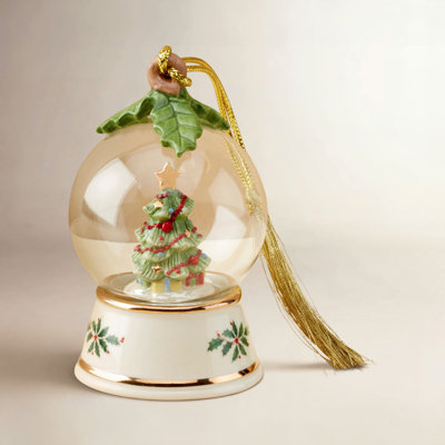 Tree In Snow Globe Ornament