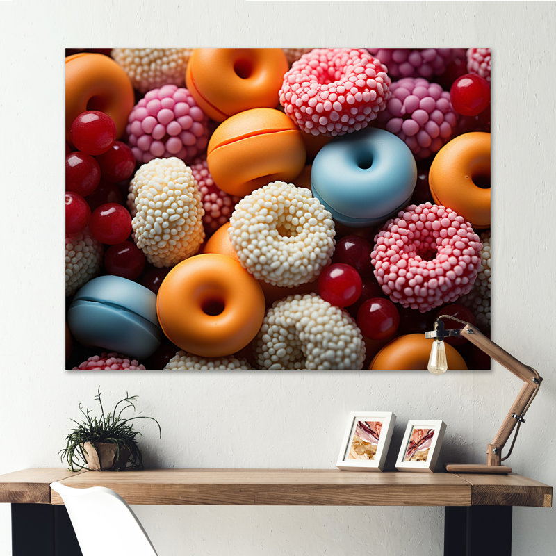 «Colorful Pop Art Candy II», reproduction sur toile, H 34 po x l 44 po x P 1,5 po, Toile tendue