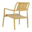 Ensemble 2 pièces de chaises à une place et de table basse en PP - Mobilier polyvalent d'intérieur / extérieur pour le salon, le balcon, la plage (sans chaises d'assemblage, table facile à installer) - Polypropylène, jaune brique-529659212