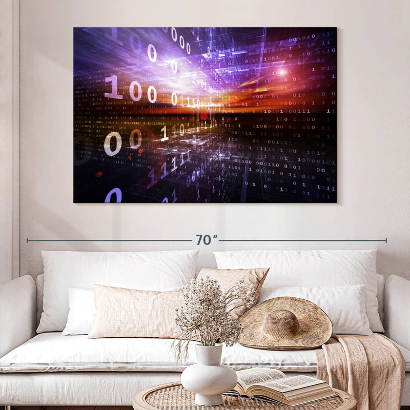 Keiri Digital Numbers, 34" H x 51" W