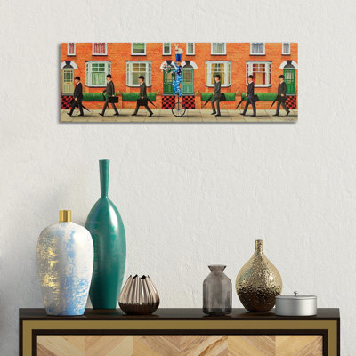 Off To Work! by Antoinette Kelly - Wrapped Canvas Panoramic Painting