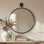 Cameo Mirror Aged Brass