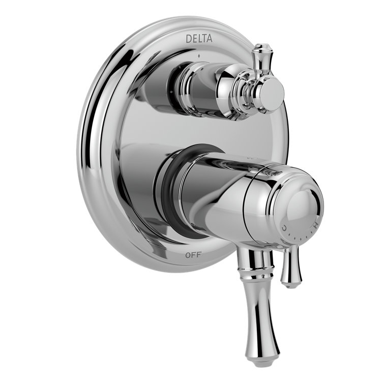 Delta T27T897 Cassidy Thermostatic 17T Series Valve Trim with Double Handle