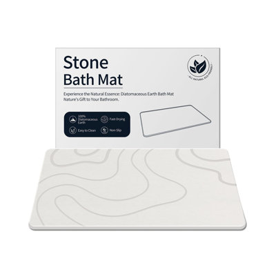 Tapis de bain en pierre Diatomaceous