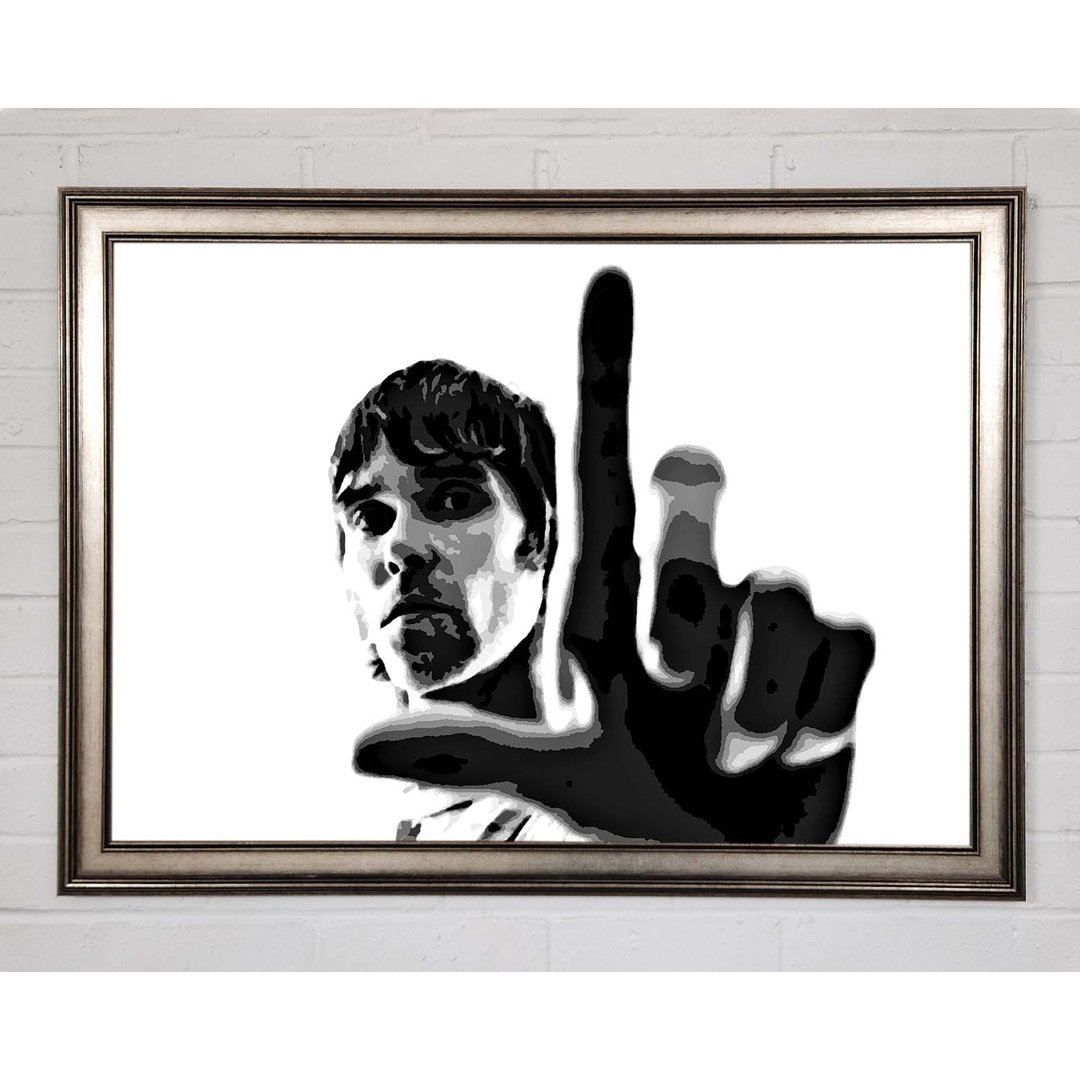 Ian Brown Look B N W - Einzelne Bilderrahmen Kunstdrucke