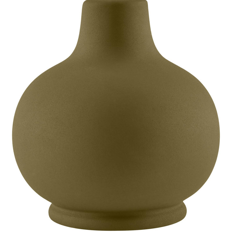 Momsen Table Lamp, Green, Natural, 13"H x 8"W x 8"D