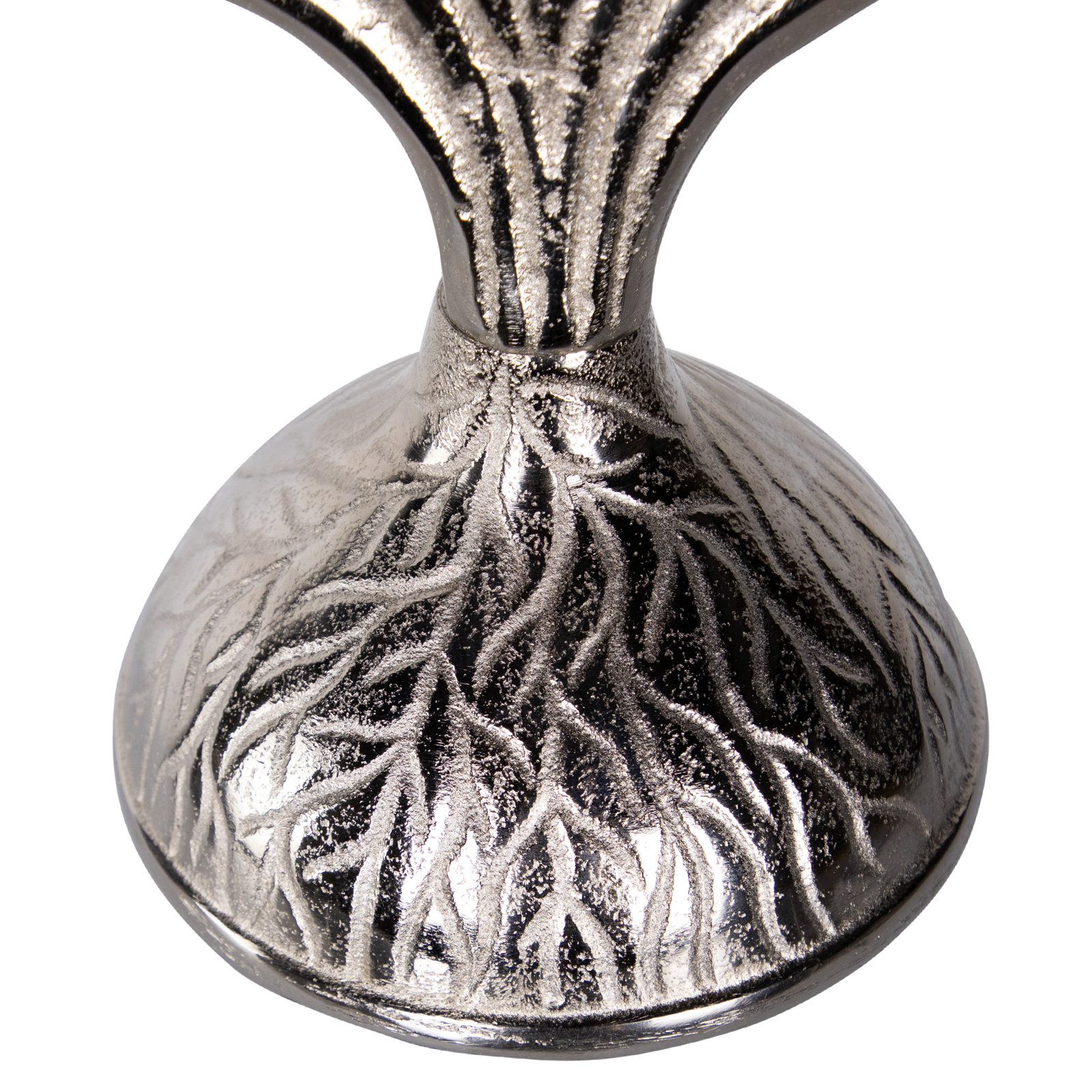16" Textured Tree Branch Metal Menorah