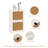 2-Tiers Rattan Shoes Cabinet with Flip-Drawers and Adjustable Shelves