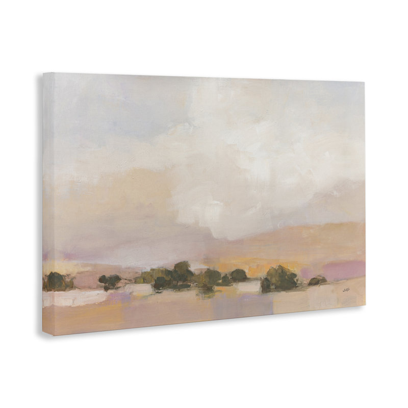 «Pastel Landscape Abstraction», art mural par Julia Purinton, H 20 po x l 30 po