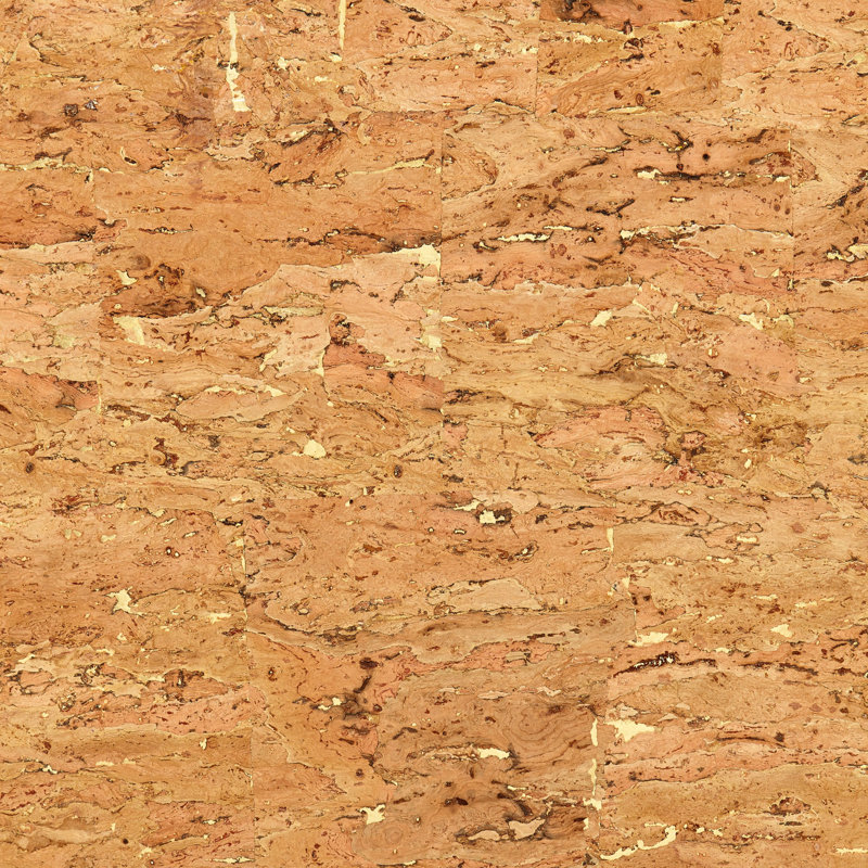 Rouleau de papier peint à motif de liège naturel L 24 pi x l 36 po Natural Textures, Naturel / Or