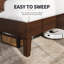 Base de lit plateforme en bois avec lattes en contreplaqué-491681832-508571638