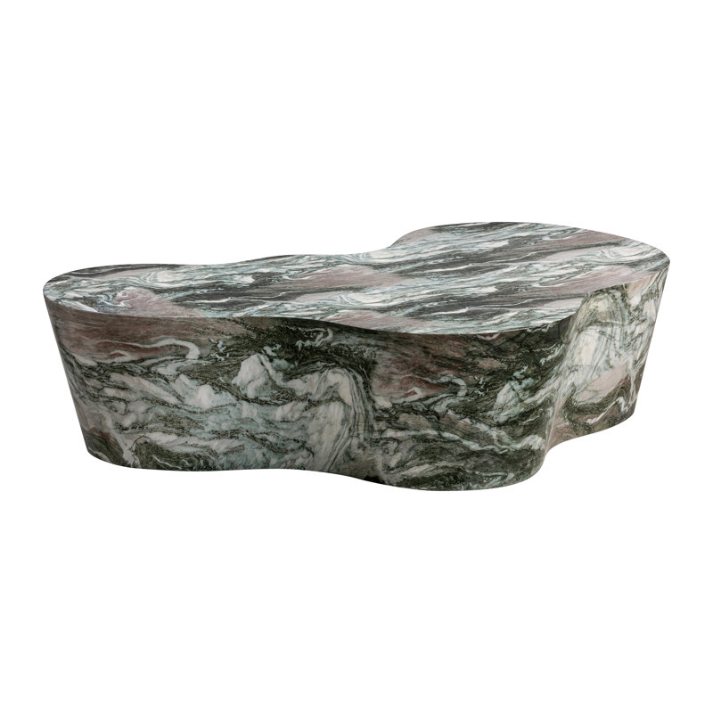 Table basse Solay Slab, Gris/Rosé