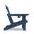 HDPE Outdoor 3-Position Adjustable Backrest Adirondack Chair with Cup Holder and Foldable Design-1525232644