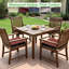 Coussins de chaise d'extérieur carrés et imperméables 20 x 20 x 4 pouces, ensemble de 2 coussins de patio, rouge-1453462413