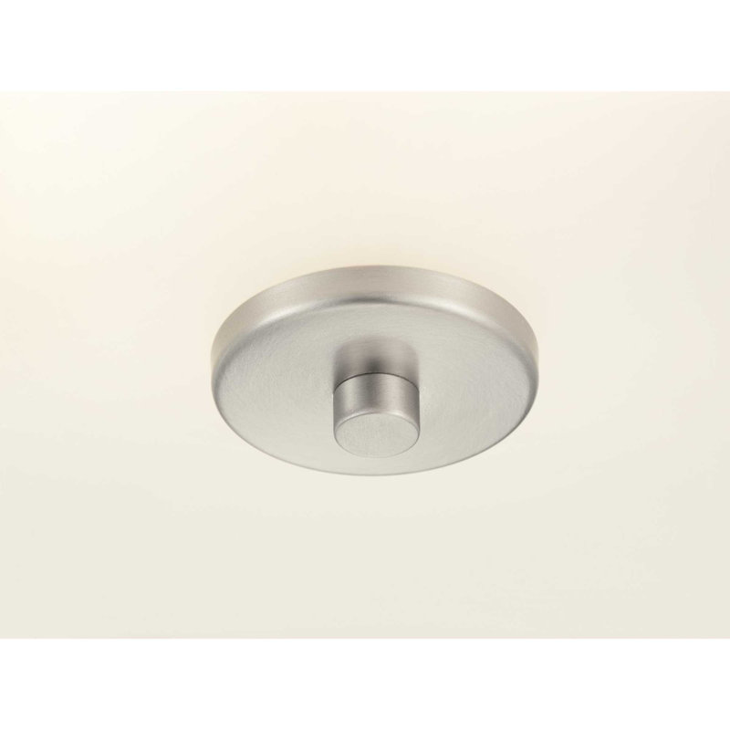 Tambour simple à 1 lumière Seawright, Nickel brossé