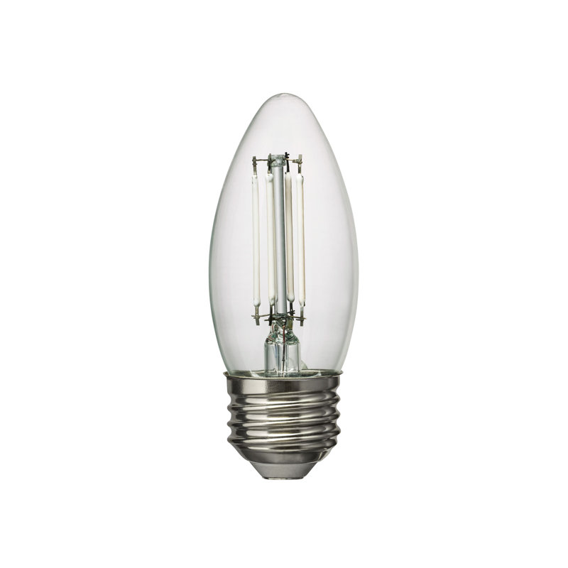 Visual Comfort & Co. LED Torpedo shape 5W E-26 Medium base Clear Edison Style light bulb, 2700 Kelvins