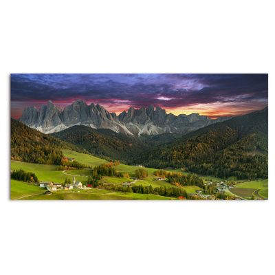 Magnifique paysage de montagne italienne II - photographie sur toile