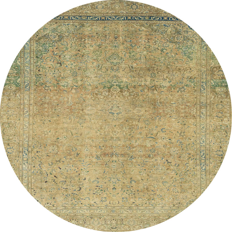Tapis abstrait moderne 2585, Rond 8 pi