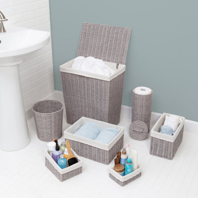 Ensemble de 7 paniers de rangement pour salle de bain