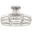 Esmon 4-Light Brushed Nickel Semi-Flush Mount Light-753434275