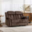 Ensemble de canapé et fauteuil inclinable manuel en microfibre Ireneo-100918733