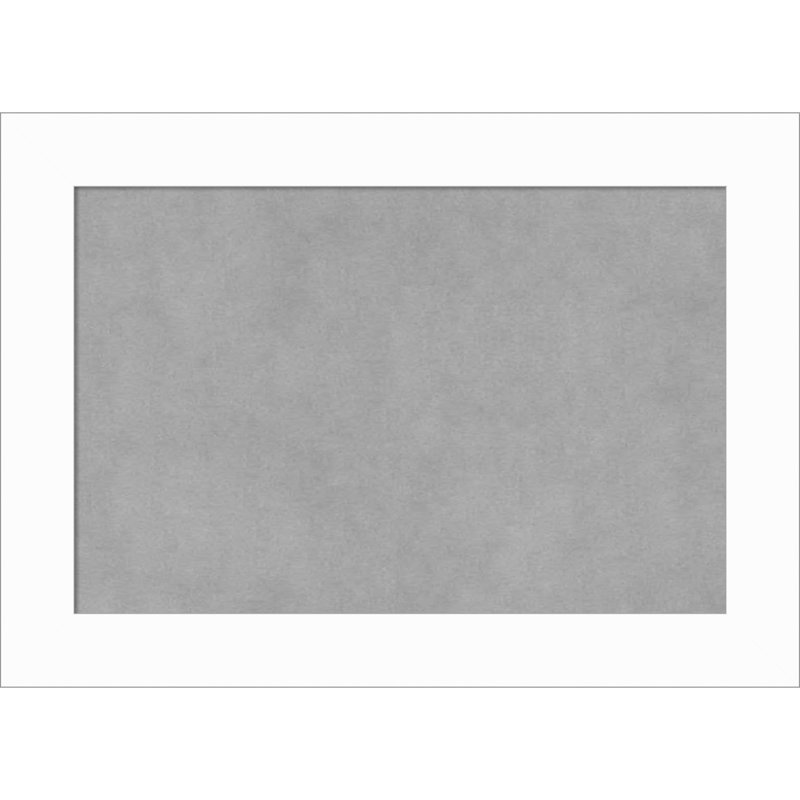 Tableau magnétique de base blanc à cadre étroit, H 15 po x l 21 po