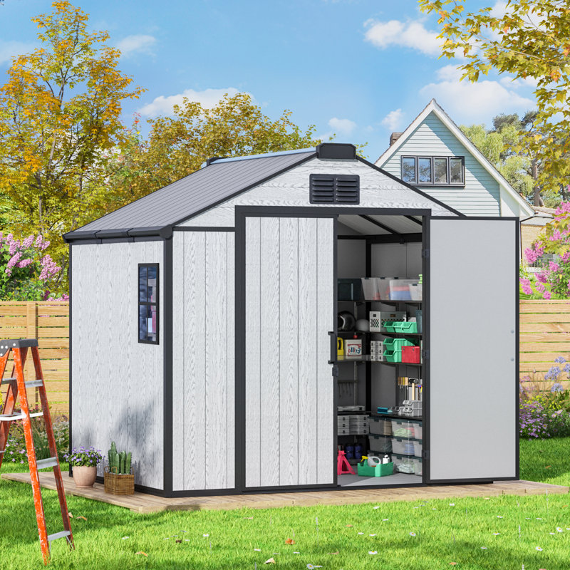 8x6 Shed, 96" W x 72" D