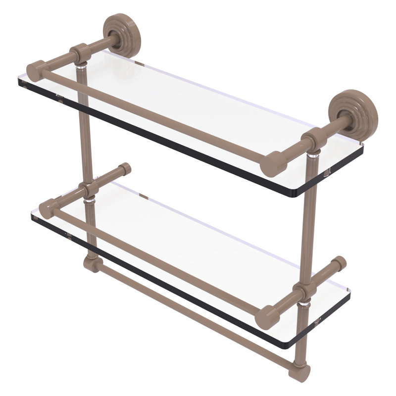 Waverly Place 2 Piece with Towel Bar, 12" H x 16" W x 5" D, Shaded Beige
