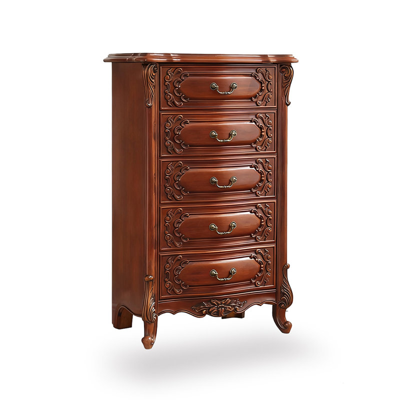 Armoire d'appoint en noyer massif, 42.91 cm H x 30.31 cm W x 17.32 cm D