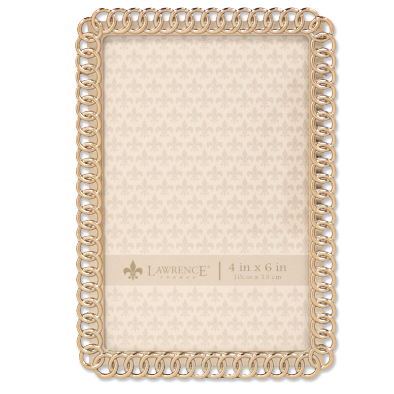 Cadre photo en métal eternity rings Berea, 4 po x 6 po