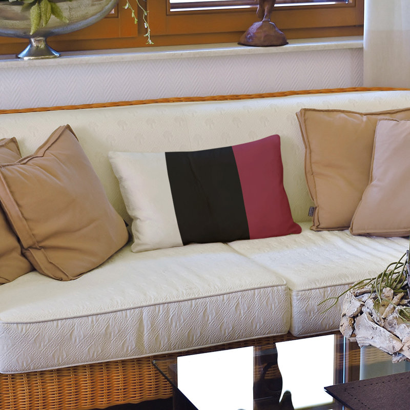 Housse de coussin lombaire Atlanta, Arizona, Camelot / blanc