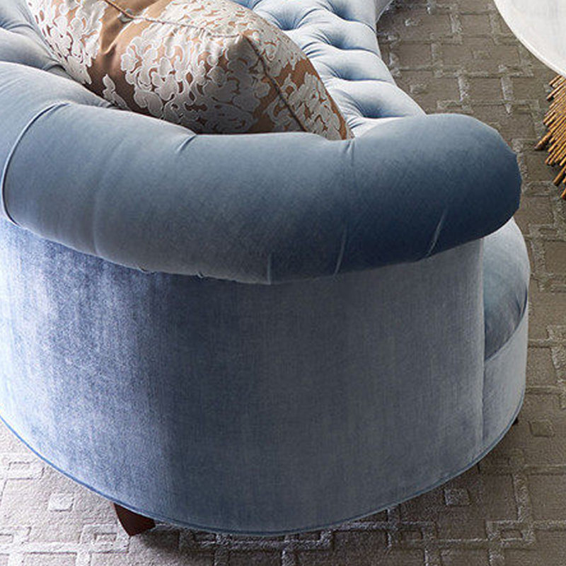 Canapé en velours bleu l 102,36 po