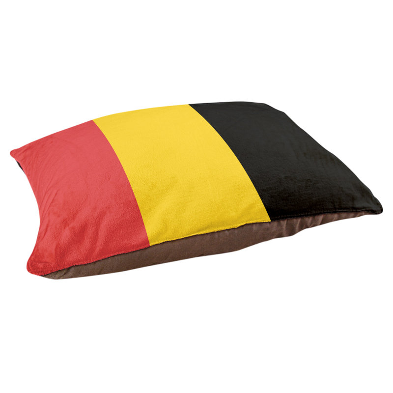 Oreiller Maryland, Moyen (l 28 po x P 18 po x H 6 po), Rouge / jaune / noir